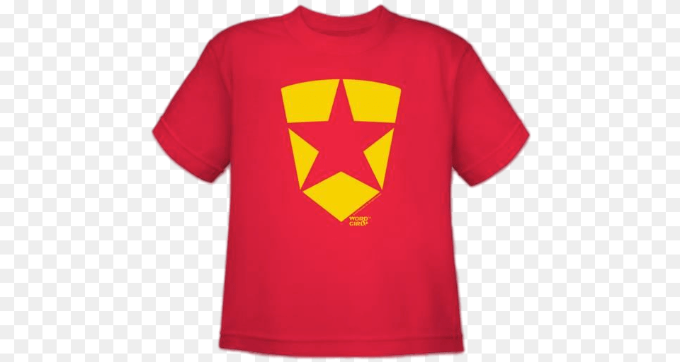 Wordgirl T Shirt, Clothing, T-shirt, Symbol, Star Symbol Free Png