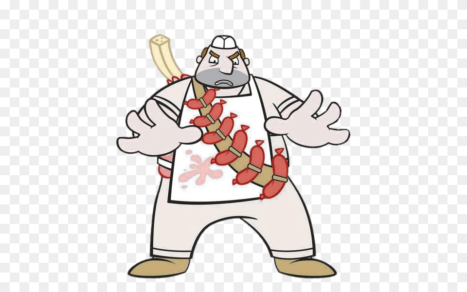 Wordgirl The Butcher, Cartoon, Banana, Food, Fruit Png Image