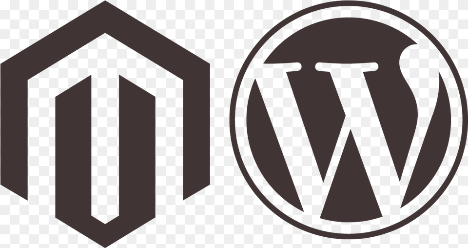 Wordpress Vs Magento Vector Wordpress Logo, Sign, Symbol Free Transparent Png