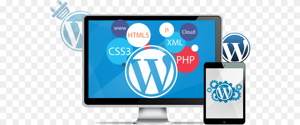 Wordpress Web Development Wordpress And Php Development Services, Computer Hardware, Electronics, Hardware, Monitor Free Png Download