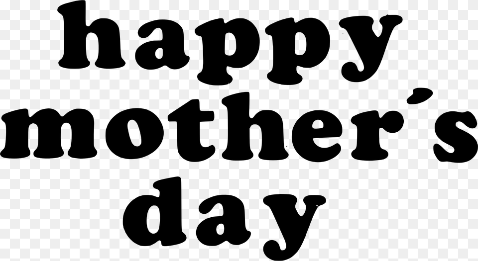 Words Clipart Mothers Day Happy Mothers Day Big, Gray Free Png