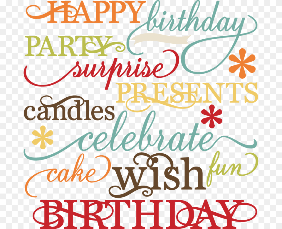 Words For The Birthday, Text, Calligraphy, Handwriting, Book Free Png