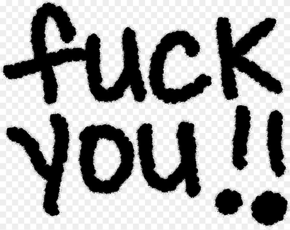 Words Profanity Fuckyou Illustration, Gray Free Png