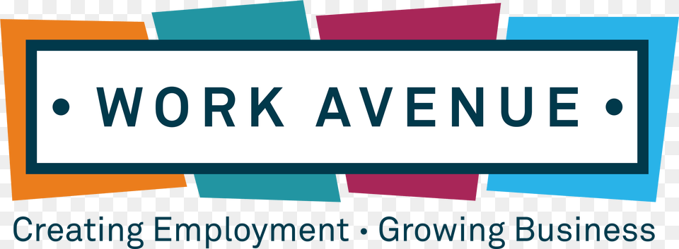 Work Avenue Logo Graphic Design, Advertisement, Text, Scoreboard Free Png