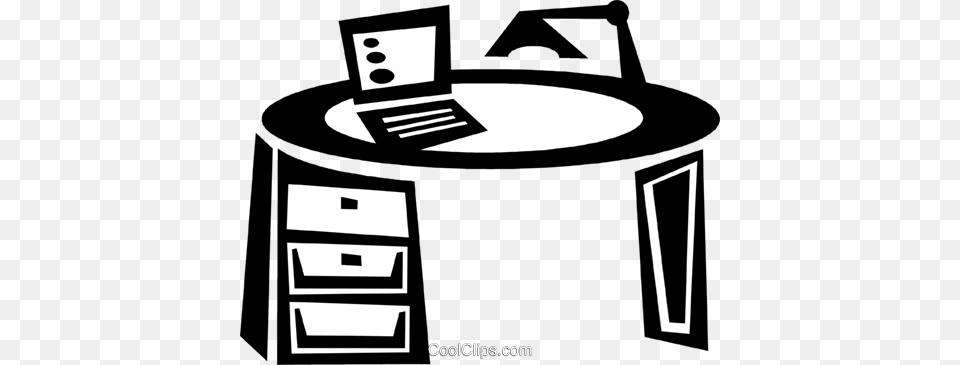 Work Desk Royalty Vector Clip Art Illustration, Furniture Png