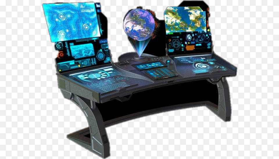 Work Earth Spaceship Sci Fi Control Stations, Computer Hardware, Electronics, Hardware, Monitor Free Png Download