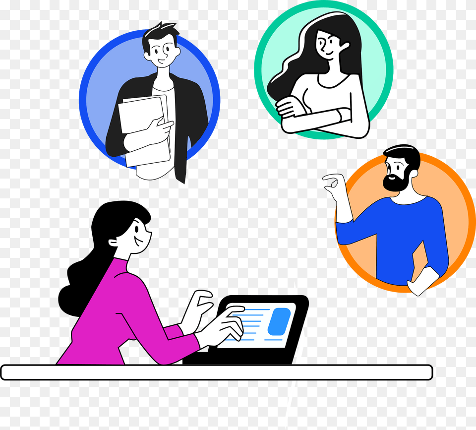 Work From Home Clipart, Adult, Person, Woman, Female Free Png