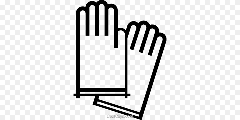 Work Gloves Royalty Vector Clip Art Illustration, Clothing, Glove, Baseball, Baseball Glove Free Png