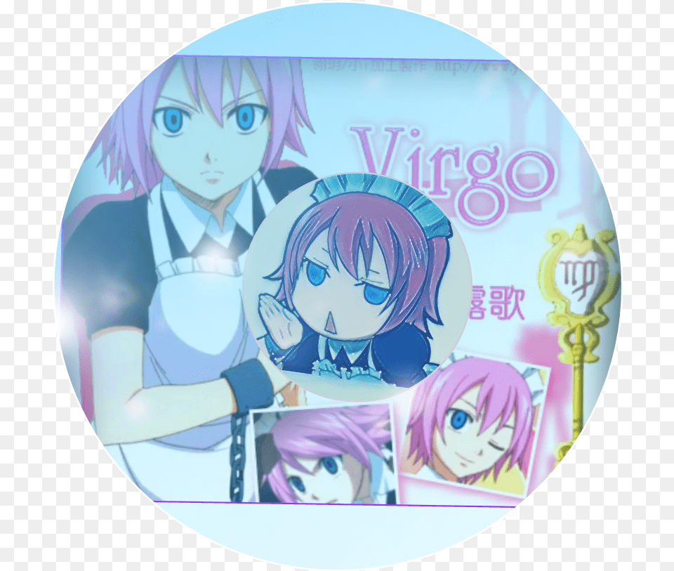 Work Icon Virgo Zodiac Sticker By Miss Psycho Fairy Tail, Publication, Book, Comics, Person Free Png
