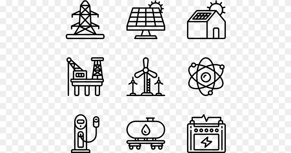 Work Icons, Gray Free Transparent Png