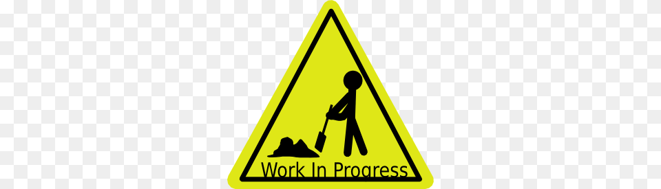 Work In Progress Clip Art, Sign, Symbol, Road Sign, Mace Club Png