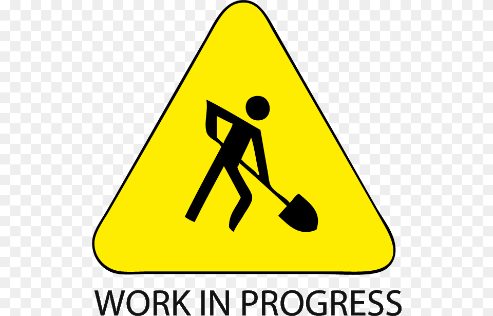 Work In Progress Logo, Sign, Symbol, Road Sign Free Png Download