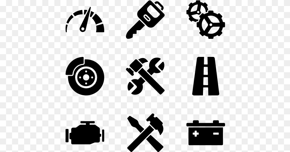 Work Tools Icon, Gray Free Png