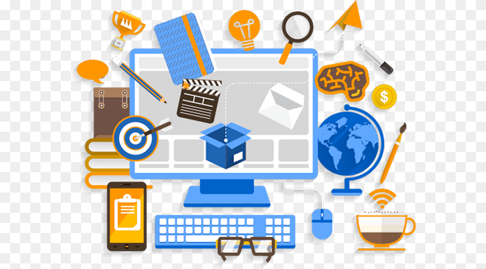 Work Web Design Vector, Computer, Electronics, People, Person Png Image