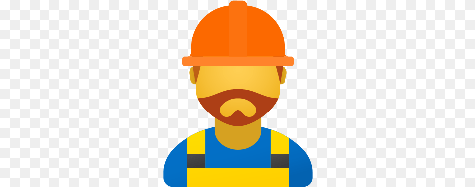 Worker Beard Icon In Fluency Style Icono De Trabajasor, Clothing, Hardhat, Helmet, Baby Png Image