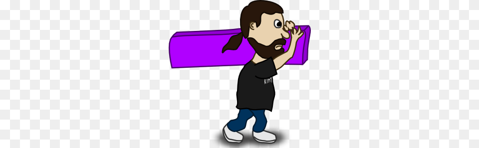 Worker Carrying Clip Art, Purple, Baby, Person, Face Free Transparent Png