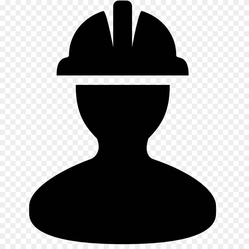 Worker Icon, Gray Free Png