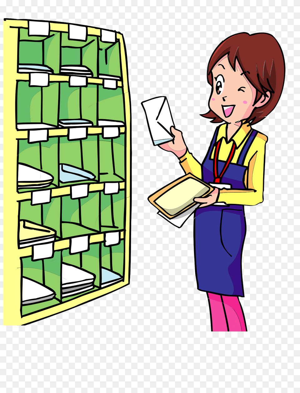 Worker Is Sorting Clipart, Book, Publication, Baby, Person Png