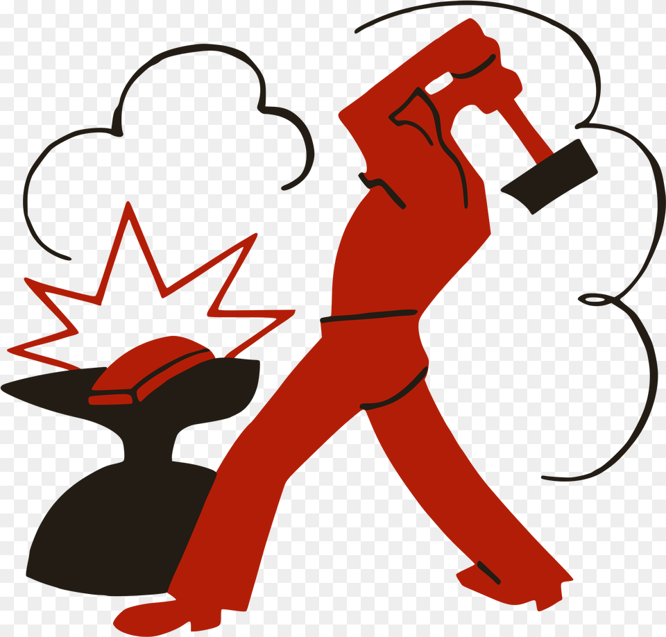 Worker Smashing Capitalism With A Hammer Vladimir Mayakovsky Works, Adult, Female, Person, Woman Free Png