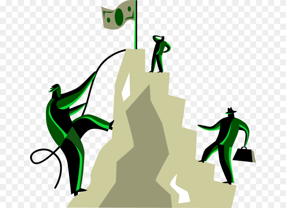 Workers Climb Mountain, Green, Adult, Female, Person Free Png Download