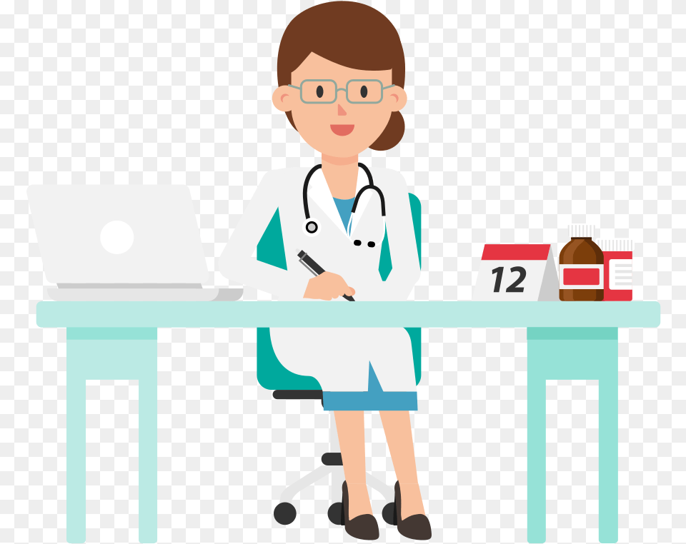 Working, Clothing, Coat, Lab Coat, Person Free Png Download
