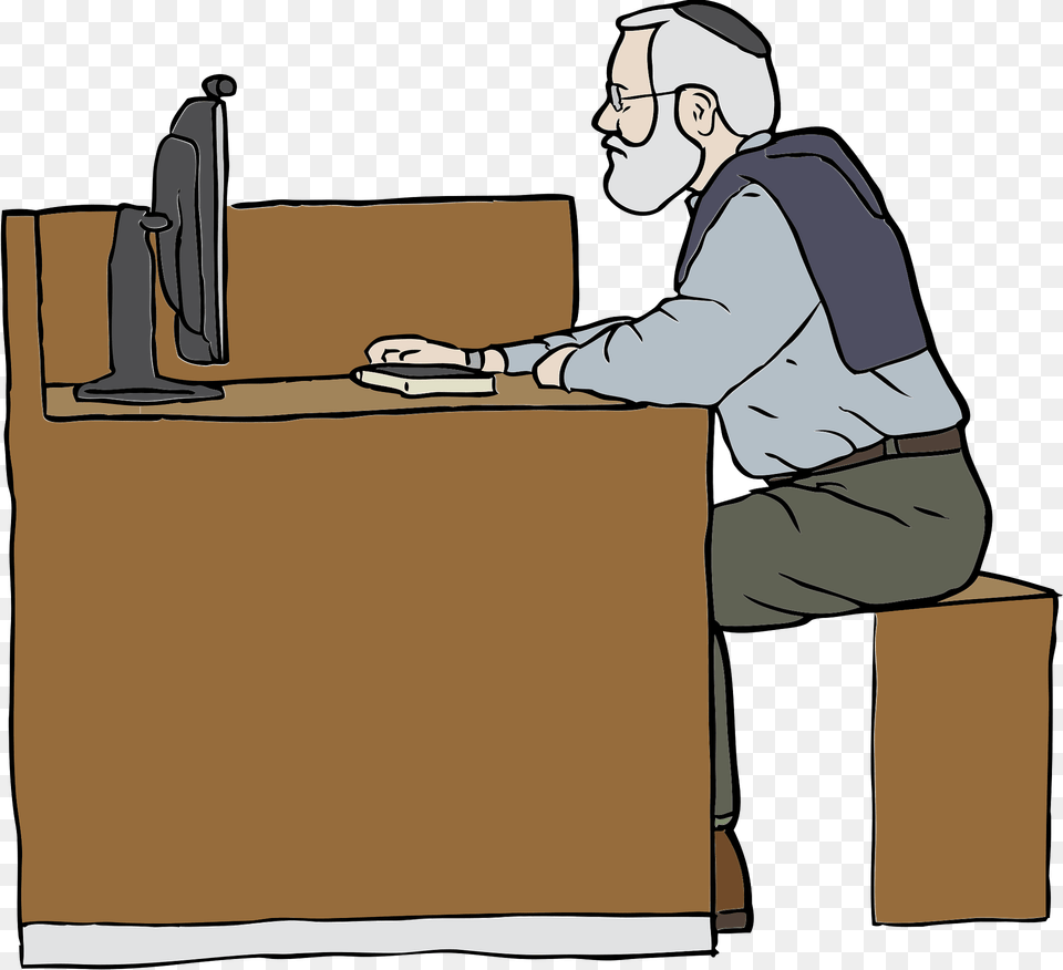 Working Clipart, Desk, Furniture, Table, Person Free Transparent Png