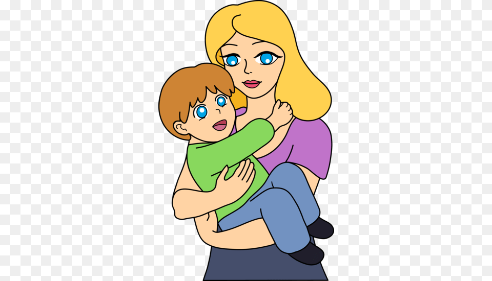 Working Mother Cartoon, Baby, Person, Face, Head Png Image