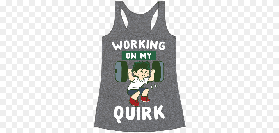 Working On My Quirk My Hero Academia Eat This T Shirt, Clothing, Tank Top, Baby, Person Free Png