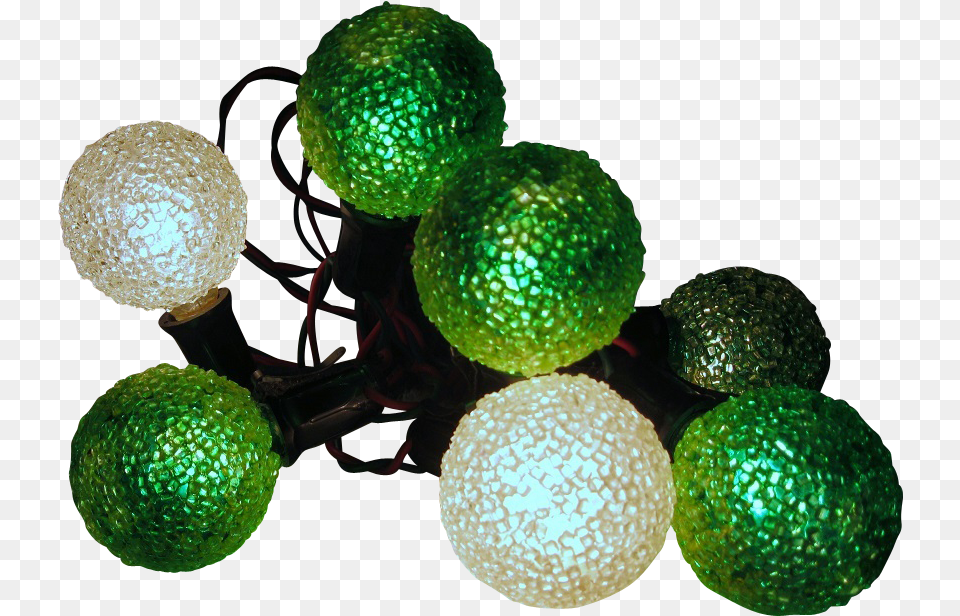 Working String Of Seven Lighted Ice Christmas Christmas Lights, Sphere, Lighting, Food, Fruit Png