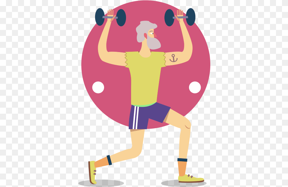 Workout Clipart Strong Illustration, Baby, Clothing, Person, Shorts Png