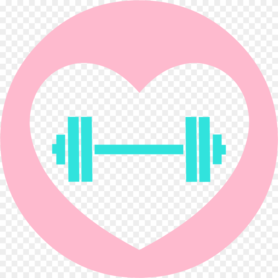 Workout Icon Clipart Pesa Rosa, Logo, Heart, Disk Free Png Download