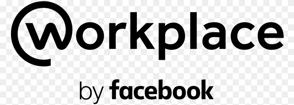 Workplace From Facebook Lock Up Black Workplace By Facebook Logo, Gray Png