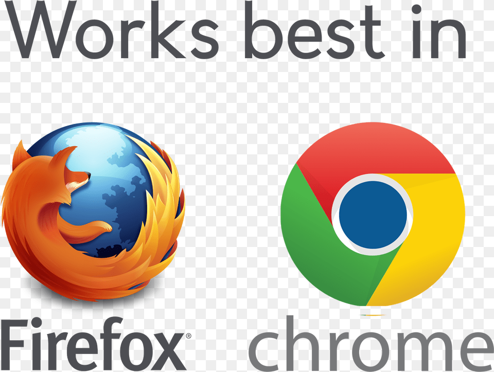 Works Best With Chrome, Logo, Sphere Free Png