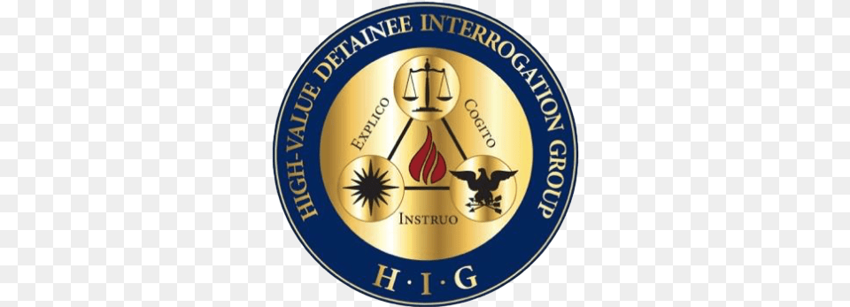 Workshop With High Value Detainees Interrogation Group High Value Detainee Interrogation Group, Badge, Gold, Logo, Symbol Png