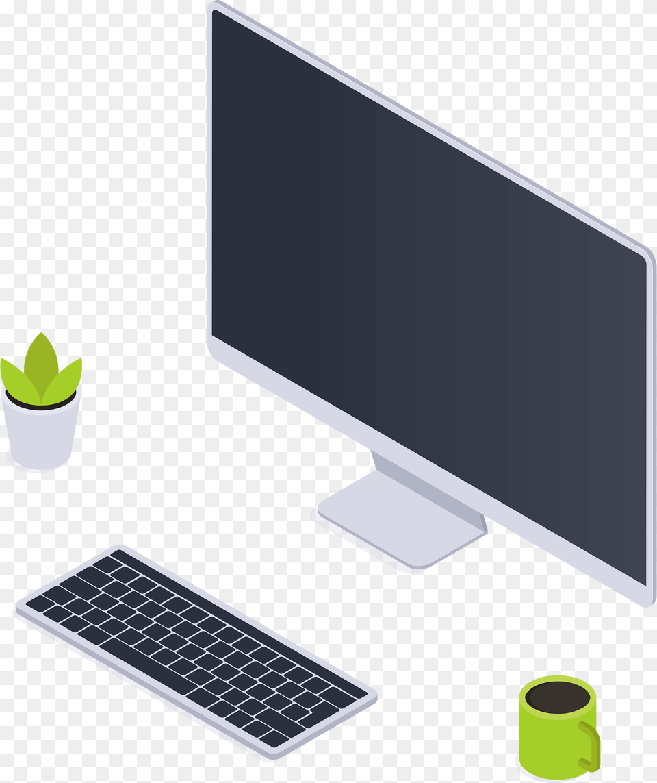 Workspace 2 Svg Clipart, Computer, Pc, Electronics, Screen Png Image