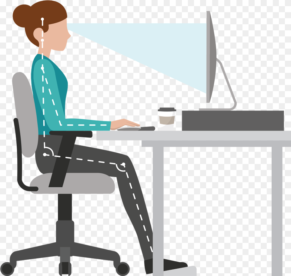 Workstation Ergonomics, Table, Desk, Furniture, Sitting Free Png