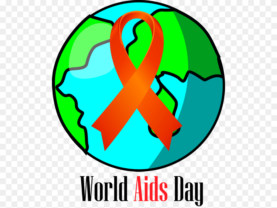 World Aids Day Green Circle Symbol For Clip Art Earth, Logo, Astronomy, Outer Space, Planet Png Image