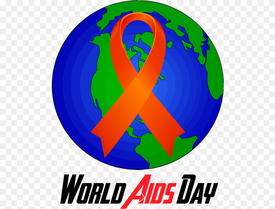 World Aids Day Logo Symbol For Red Language, Astronomy, Outer Space, Planet, Globe Png Image