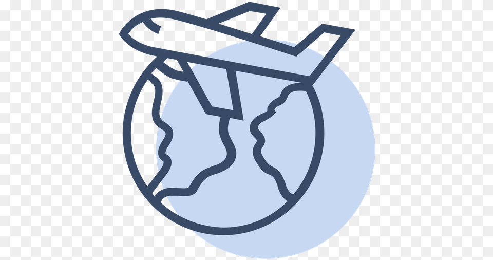 World Airplane Icon Of Line Style Available In Svg Colorful Airplane Icon, Astronomy, Outer Space, Planet, Globe Png