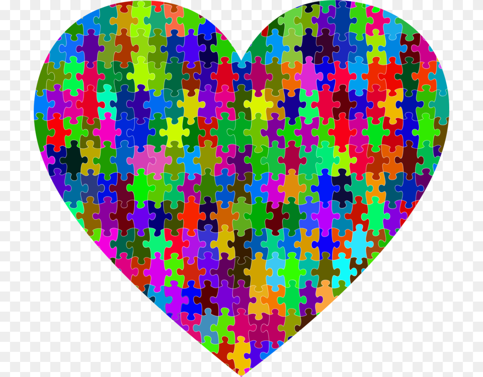 World Autism Awareness Day Psychology National Autistic Colorful Puzzle Heart, Blackboard Png Image