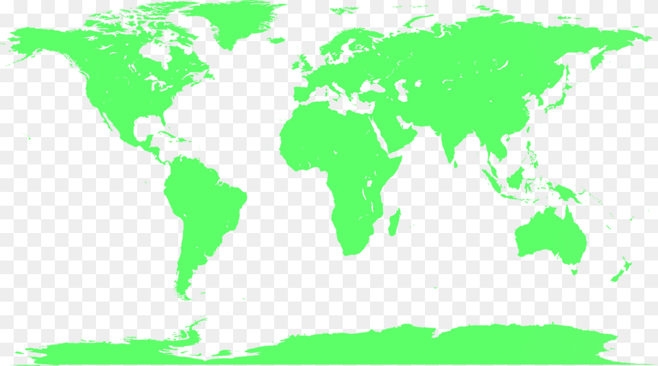 World Blank Map No Borders Download Full Size World Map, Green, Purple, Art, Graphics Free Transparent Png