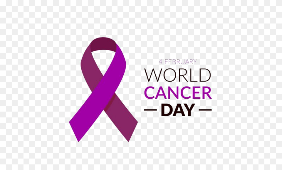 World Cancer Day Clipart Graphic Design, Purple, Logo, Symbol Free Png Download