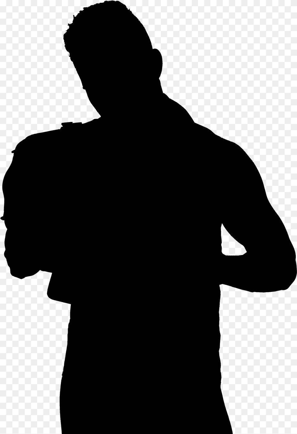 World Championship Silhouette Professional Wrestling Transparent Background Cow, Gray Free Png Download