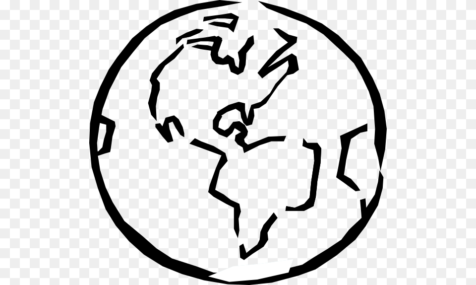 World Clipart Black And White, Stencil, Astronomy, Globe, Outer Space Free Transparent Png