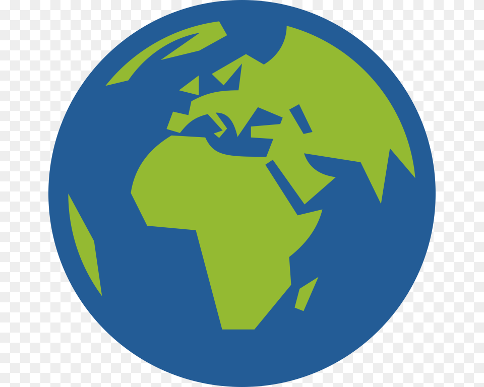 World Clipart Globe In Facing Europe And Africa Clip Art, Recycling Symbol, Symbol, Astronomy, Outer Space Png Image