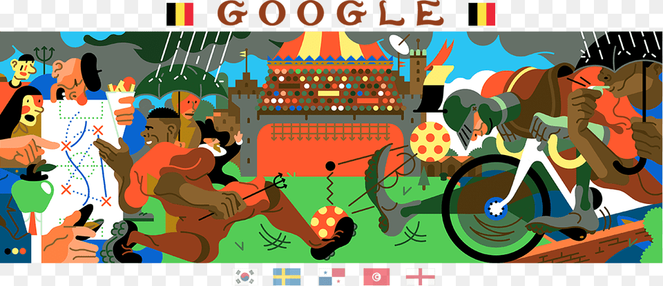 World Cup 2018 Day 5 World Cup 2018 Google Doodle, Art, Graphics, Machine, Wheel Free Png Download