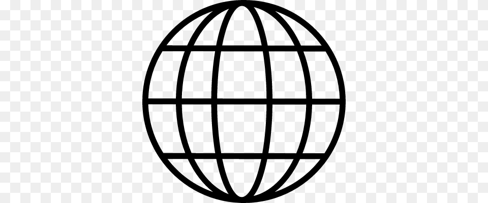 World Globe Black And White, Gray Free Png Download