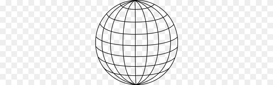 World Globe Clipart, Gray Png Image