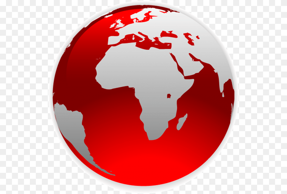 World Globe Transparent Transparent Red Earth, Astronomy, Outer Space, Planet, Food Free Png