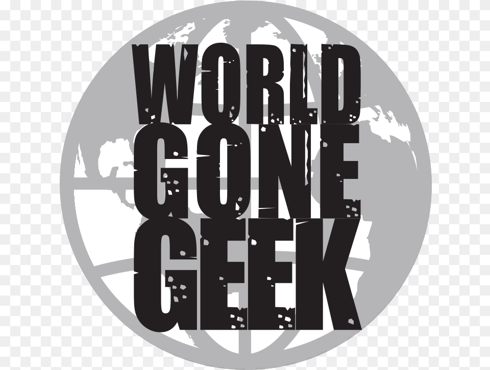 World Gone Geek Graphic Design, Sticker, Text Png Image